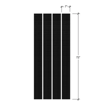 Alternative view of Cross-grooved Panels "5th Avenue"
